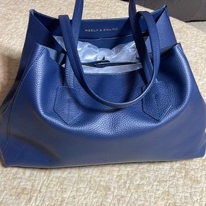 Neely & Chloe - No. 2 The Large Tote Soft - Like New used once NAVY BLUE